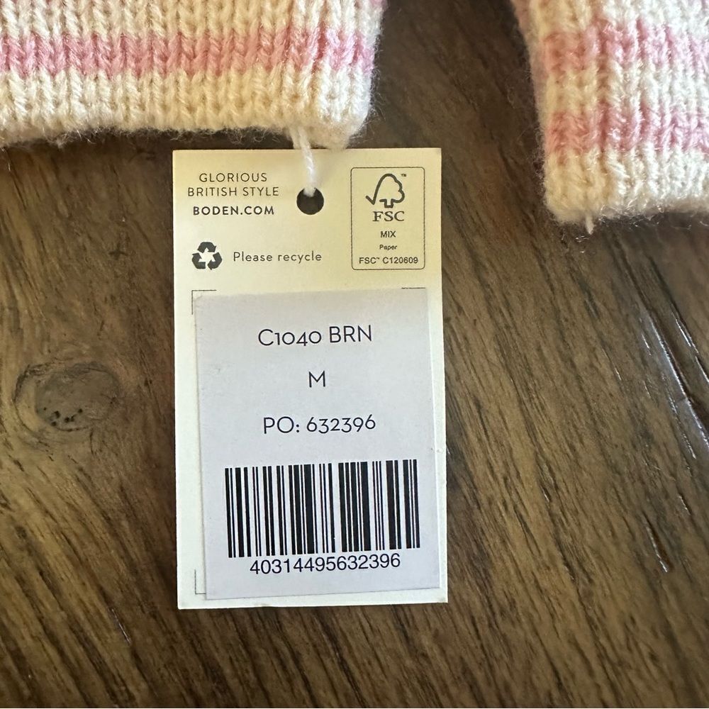 Mini Boden Deer Knit Mittens NWT - Picture 3 of 3